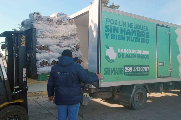 Donaron 8 mil kilos de papas decomisadas al Banco de Alimentos