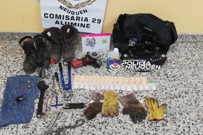 Aluminé: allanamiento permitió recuperar elementos robados