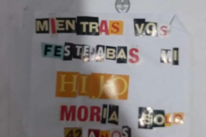 “Mientras vos festejabas, mi hijo moría solo”: el mensaje que le dejaron a Alberto Fernández en una urna