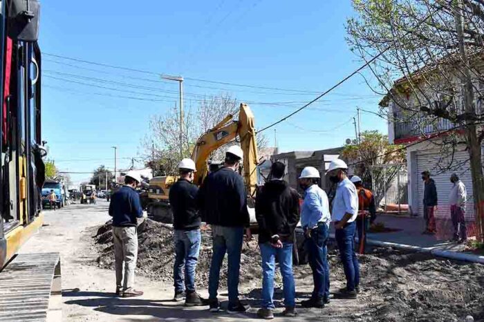 Autoridades del EPAS recorrieron las obras de saneamiento de Neuquén capital