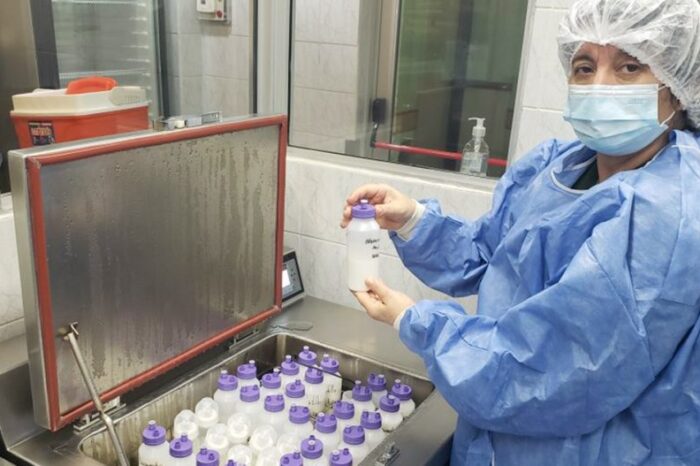 Se fabricó una pasteurizadora de fórmulas lactantes en el Castro Rendón