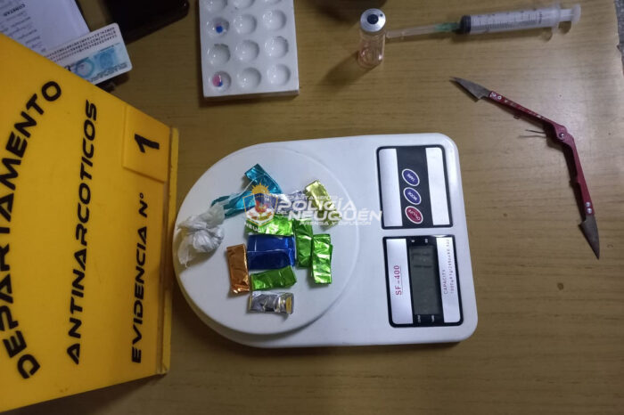 CRÍA 3°: Un sujeto aprehendido con clorhidrato de cocaína en su poder