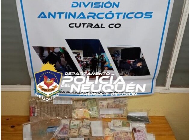 D.A.N: Allanamientos y secuestro de estupefacientes y dinero en efectivo en Cutral Có