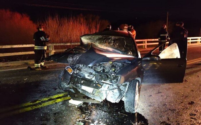 Junín de los Andes: Se durmió al volante y chocó contra un puente