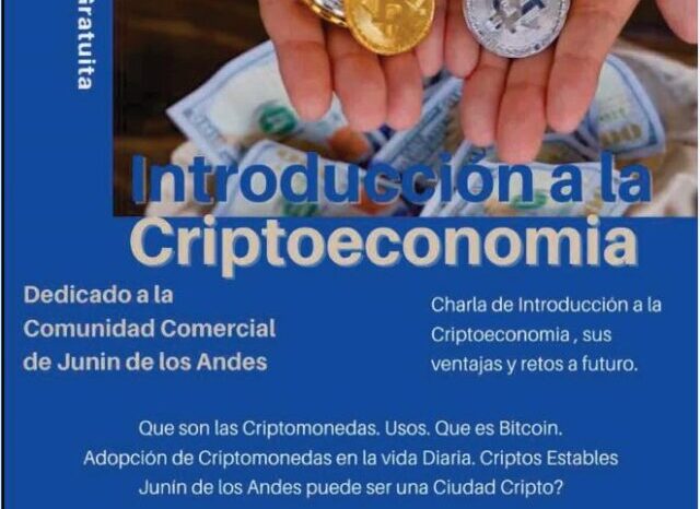 Charla gratuita sobre Criptomendas en Junín de los Andes