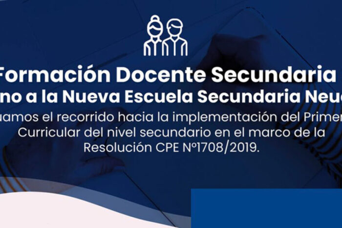 Comienza la cohorte 4 de la coformación docente secundaria 2021