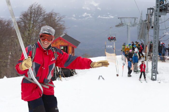 Chapelco funciona sólo para peatones