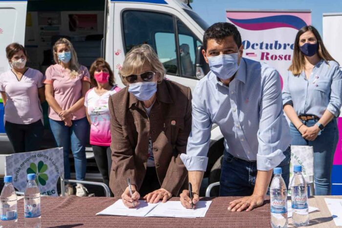 La Legislatura y LUNCEC firmaron un convenio para mejorar el acceso al mamógrafo móvil en toda la provincia