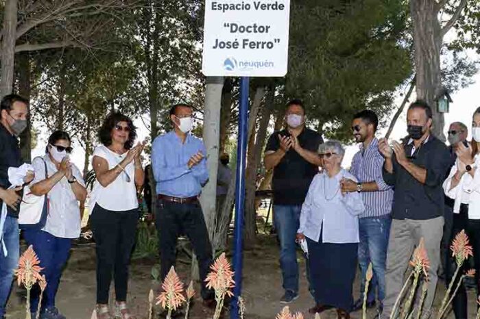 Gutiérrez participó de la inauguración de una plaza en Alta Barda