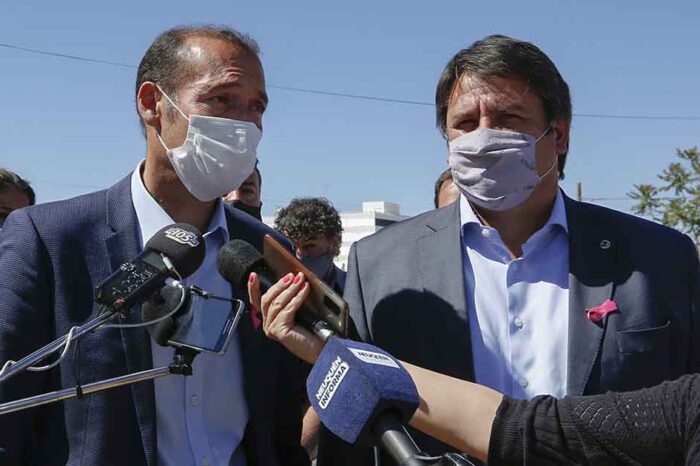 Gutiérrez y Gaido dejaron inauguradas 104 cuadras de asfalto