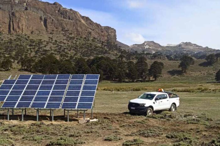 El EPEN instaló un sistema fotovoltaico en Pino Hachado