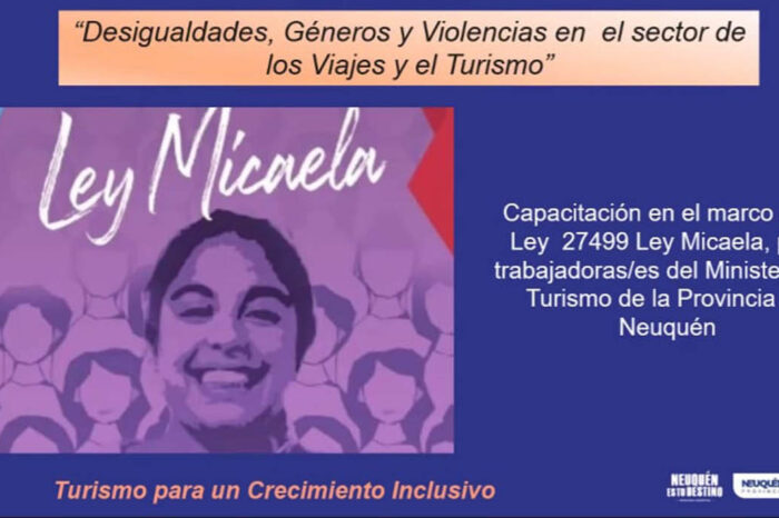 Turismo se capacita en Ley Micaela
