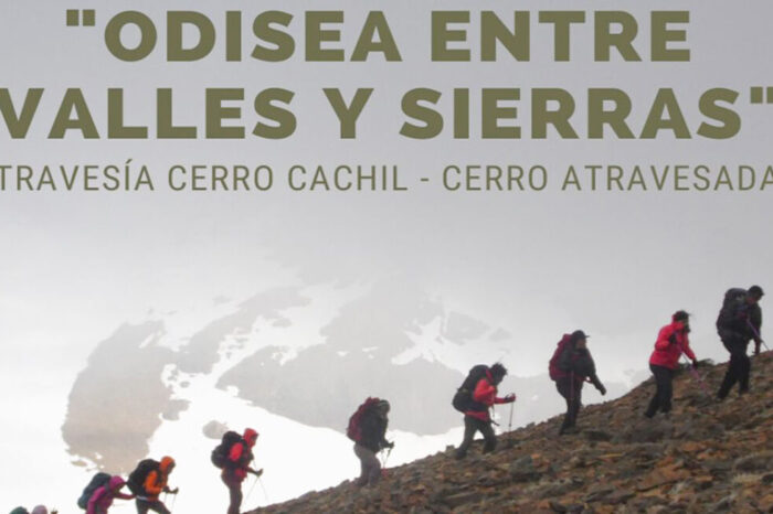Travesía de trekkinkg a los Cerros Chachil y Atravesada