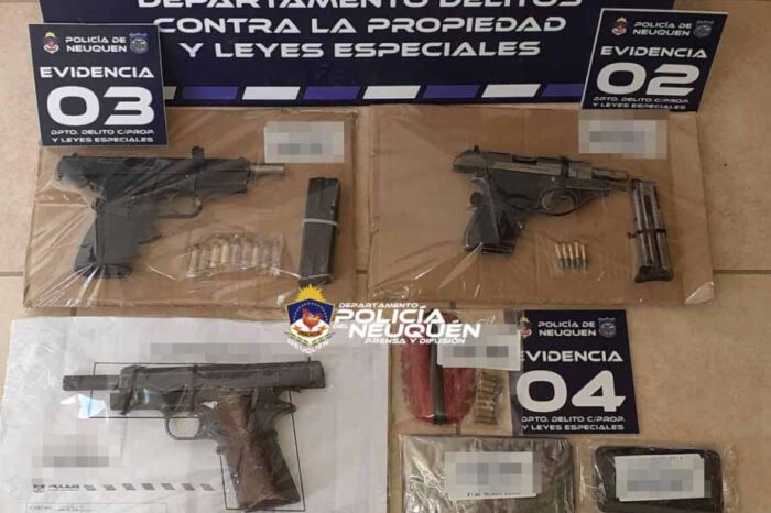 Allanamientos permitieron demorar a dos personas, secuestrar armas de fuego, municiones, droga y plantas de cannabis