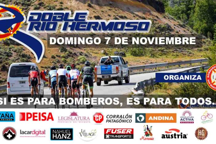 Corte de ruta 7 lagos por competencia ciclística Doble Río Hermoso