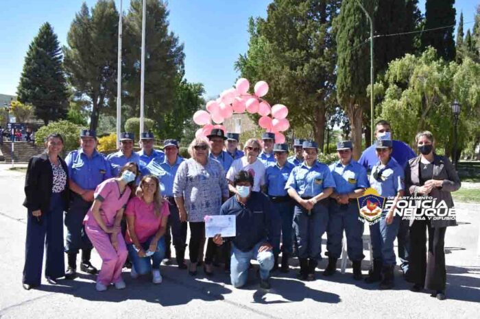 En Chos Malal finalizó la campaña “Gracias por Cuidarnos Siempre, hoy te Toca Cuidarte a Vos”