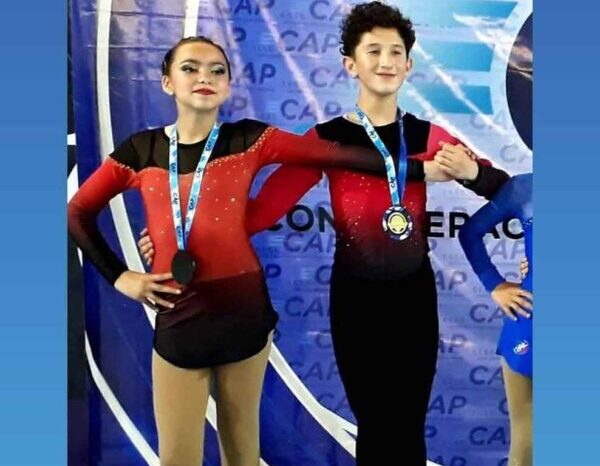 Kiara y Máximo campeones en el Nacional de Patín Artístico en San Luis y  clasificaron al Torneo Sudamericano