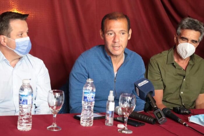 Gutiérrez participó de la presentación de una competencia deportiva en Villa La Angostura