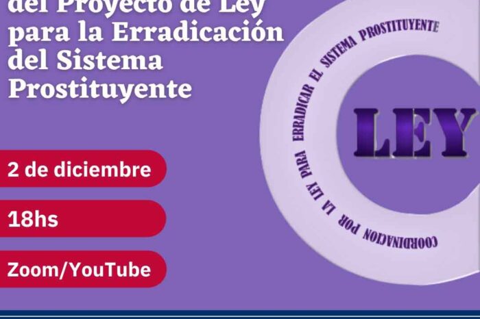 Presentan proyecto: "Hacia la Ley para Erradicar el Sistema Prostituyente"