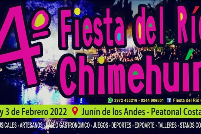 Se viene la 4° edición de la Fiesta del Río Chimehuín