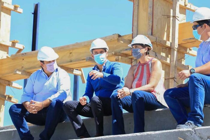 Gutiérrez y Gaido recorrieron la obra de la SAF de San Lorenzo