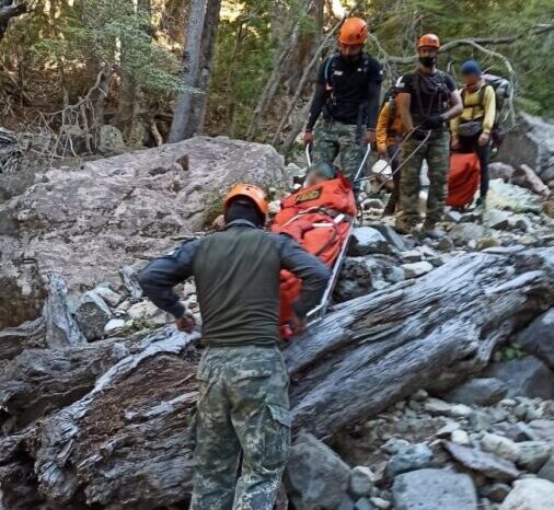 Bariloche: Rescataron a tres andinistas que sufrieron lesiones en la montaña