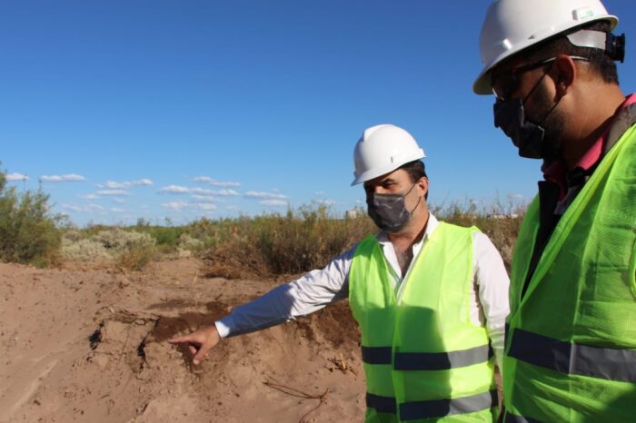 Darío Martínez supervisó los trabajos de remediación de Oldelval