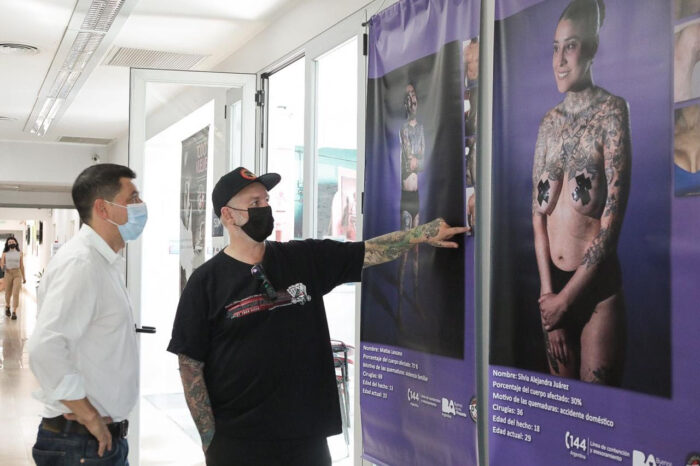 La Legislatura realizó una jornada de tatuajes gratis para neuquinas que padecieron cáncer de mama