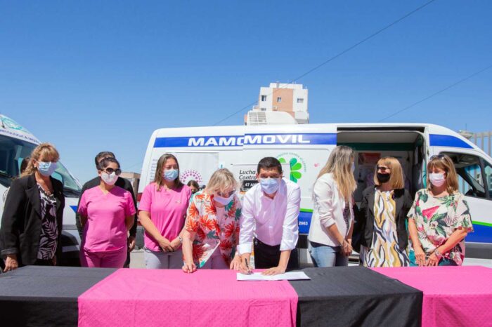 Koopmann firmó convenio con LUNCEC para realizar mamografías gratuitas y prevención en salud bucal en toda la provincia