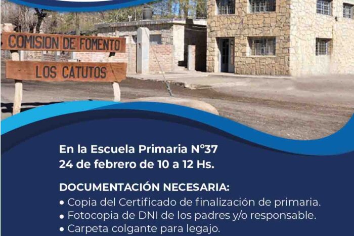 Abre la preinscripción para dos escuelas secundarias en contexto de ruralidad