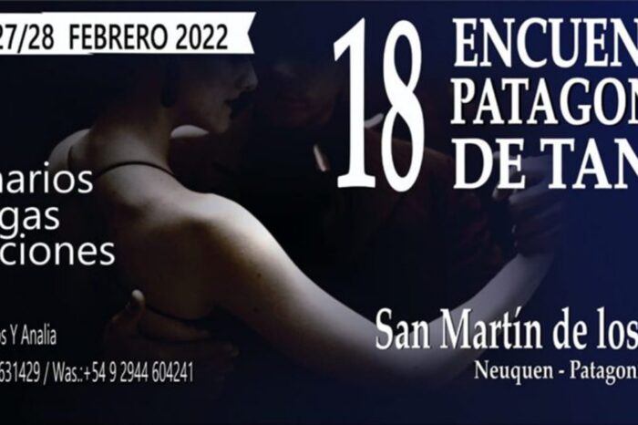 Llega el 18° Encuentro Patagónico de Tango a San Martín de los Andes