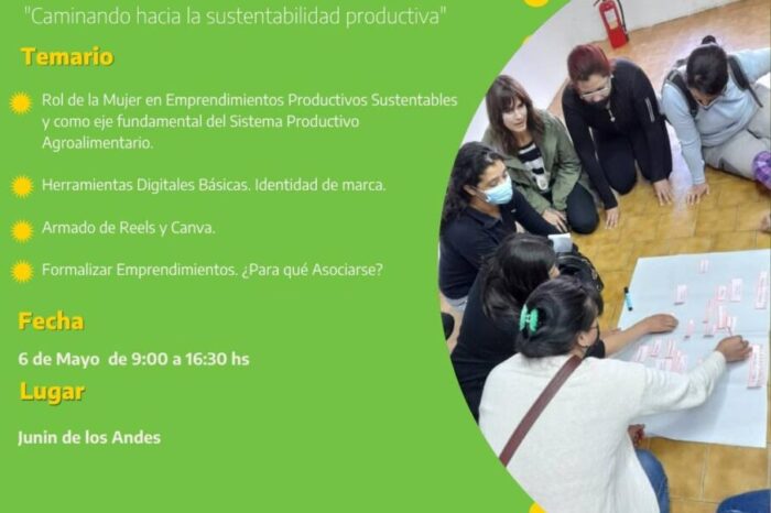 Junín de los Andes será sede del "Encuentro de Mujeres Agropymes" de la provincia de Neuquén