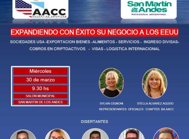Presentación de “Argentine American Chamber of Commerce of Florida - Miami ´- EEUU. (A.A.C.C)"