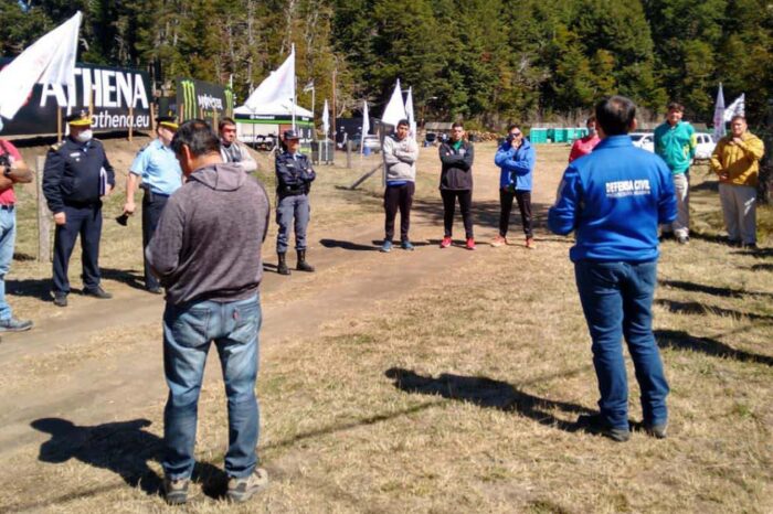 Coordinan acciones preventivas para el Mundial de Motocross 2022 en Villa La Angostura