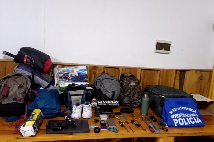 Villa la Angostura: Tres demorados con elementos mal habidos