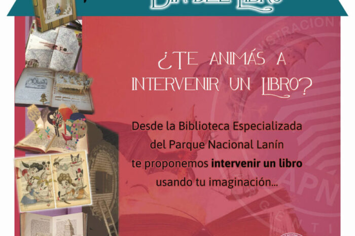 Desde la Biblioteca Especializada del Parque Nacional Lanín, te invitan a participar para la intervención artística de un libro