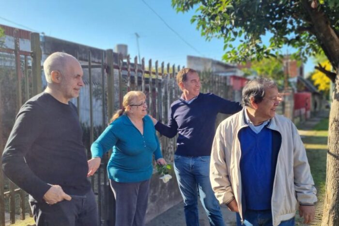Con eje en la inseguridad, Rodríguez Larreta y Santilli recorrieron La Matanza