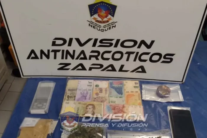 Zapala: Una mujer demorada por presunta venta ilegal de estupefacientes