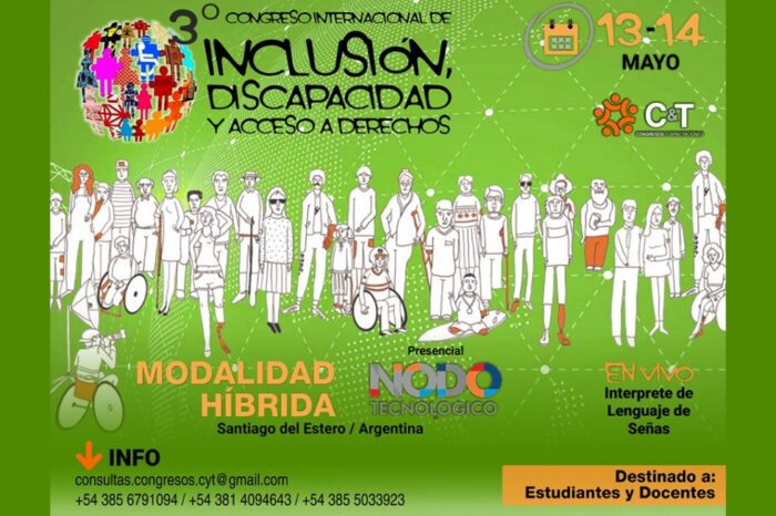 Neuquen participará en el 3° Congreso Internacional de Inclusión, Discapacidad y Acceso a Derechos