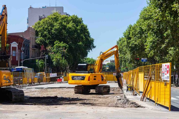 Metrobus Del Bajo II: la obra ya llegó a Paseo Colón
