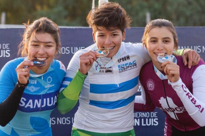 Abril Garzón logró el oro en el Campeonato Argentino de Ciclismo