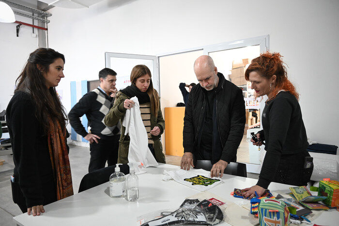 Rodríguez Larreta recorrió el nuevo Polo Textil San Antonio