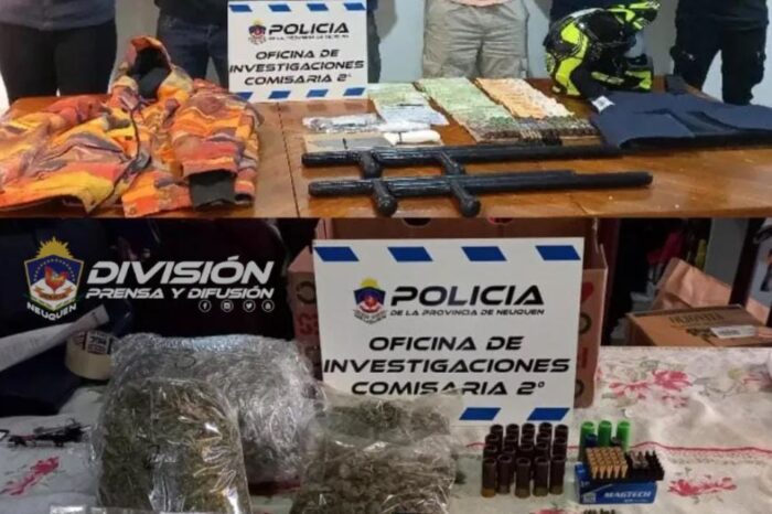 Allanamientos con demorados, secuestro de más de un kilo de marihuana y dinero en efectivo