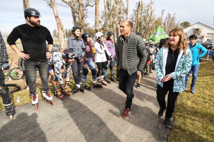Gutiérrez inauguró la primera pista de pump track de la provincia en Neuquén capital