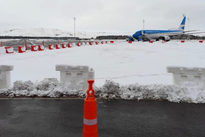 Ultiman detalles en el aeropuerto Chapelco para recibir a turistas brasileños