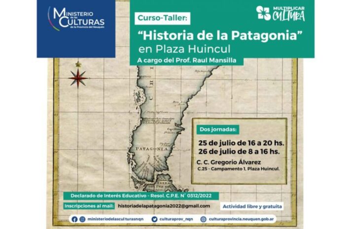El seminario sobre «Historia de la Patagonia» se dictará en Plaza Huincul