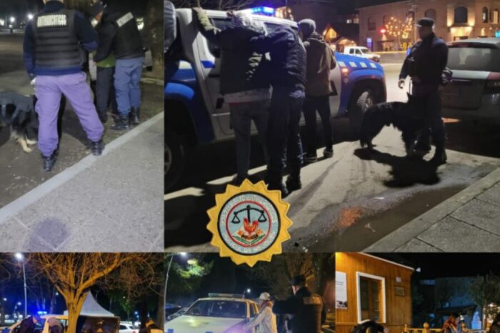 Policía del Neuquén realiza controles en la vía publica para evitar consumos de estupefacientes en espacios públicos