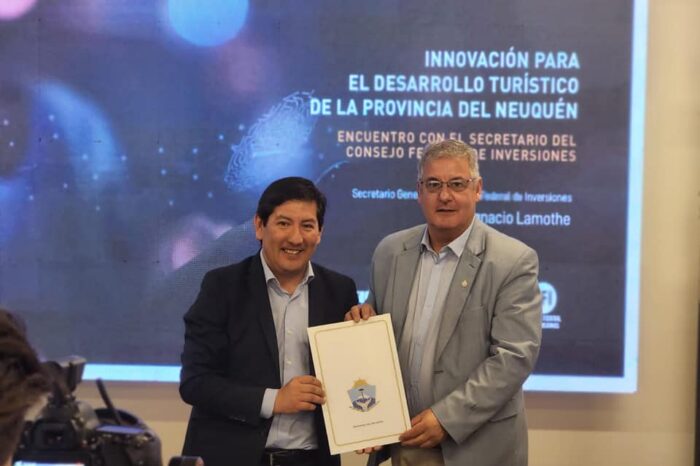 Corazini, participó en Neuquén del lanzamiento de la "Agencia Neuquina de Innovación para el Desarrollo" ANIDE