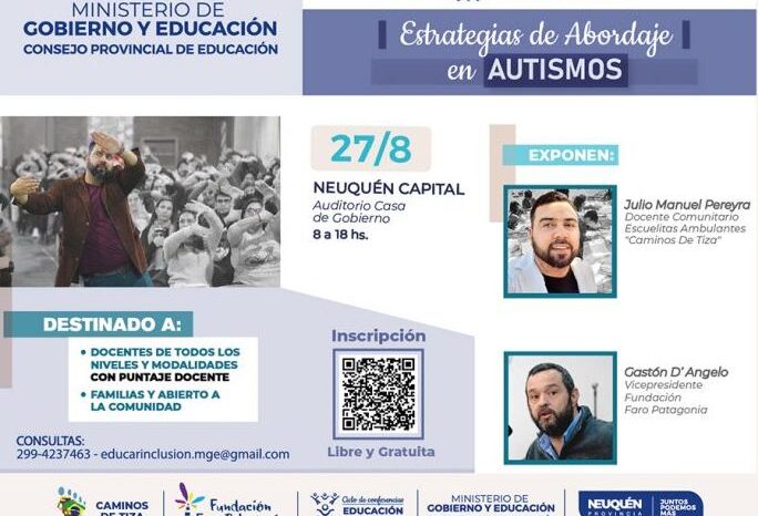 Educación inclusiva: ofrecen herramientas a equipos docentes sobre autismo y dislexia
