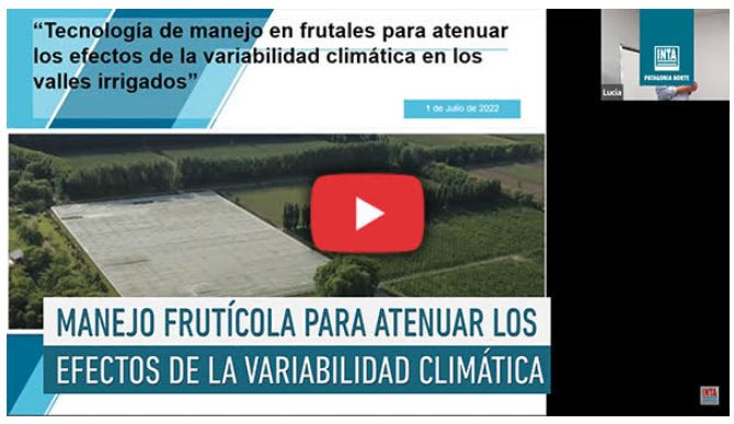 Manejo frutícola para atenuar los efectos de la variabilidad climática